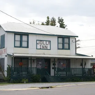 the front of the building