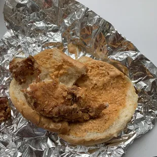 Hot chicken sandwich