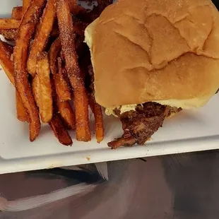 BBQ pork sandwich deluxe