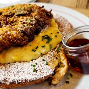 Hot chicken corn cake (forgot the official name of this dish but it was amazing)