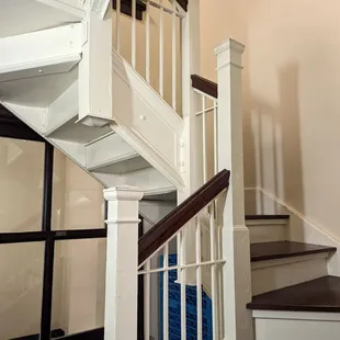 Original back stairway from 1927 building