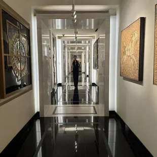 Hallway leading to spa