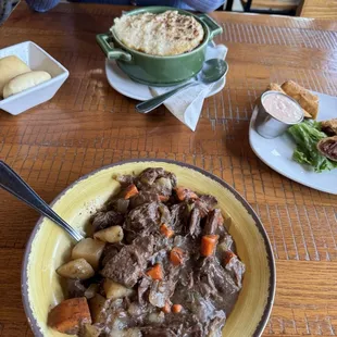 Smithwick's Rueben Eggrolls Irish Stew Shepard's Pie