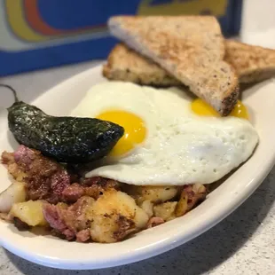 Sunday Special! Corned Beef and Hash.