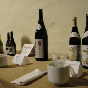 Joy of Sake Honolulu Aug. 2010 - Daiginjo B bottles