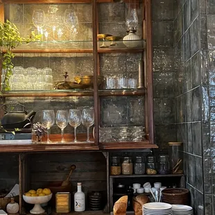 Behind the bar.. the simplicity of the ingredients is perfect.