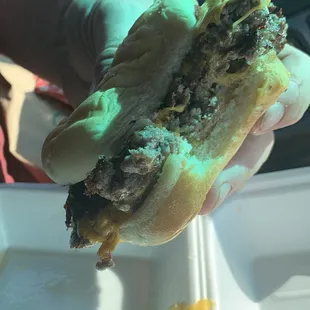 1/2 pound cheeseburger