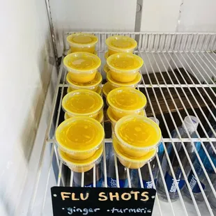 a bunch of orange juices