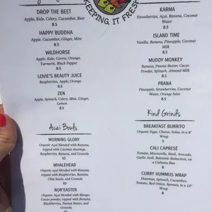 Spring menu ('18)