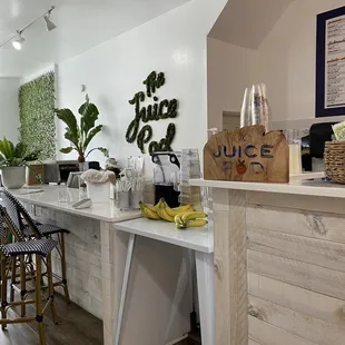 a counter with a variety of drinks