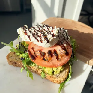 Caprese Toast with Avocado