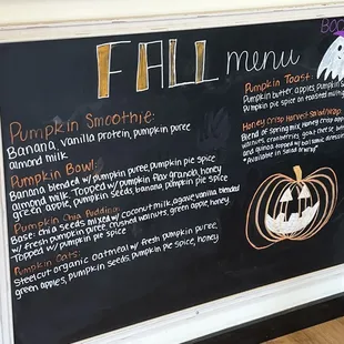 Fall specials.