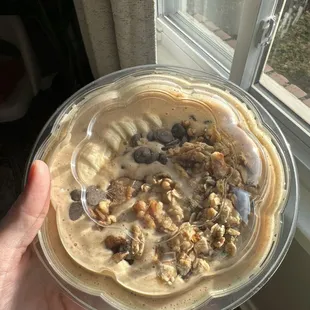 Banana nut bread bowl