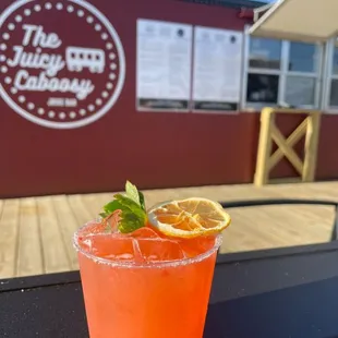 cocktails on the deck