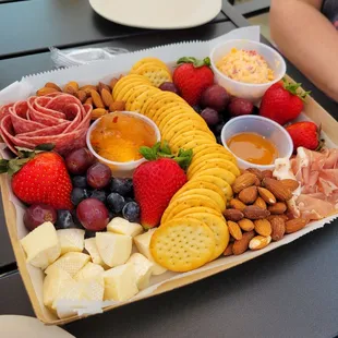 The charcuterie board.