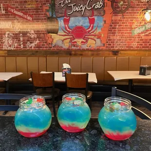 two glasses of juice