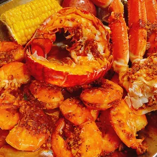 For Your Special 1 Cluster Snow Crab Leg 1/2 LB Shrimp ( No head)  6oz Lobster Tail 1 Cheesecake  1 Corn 1 Potato