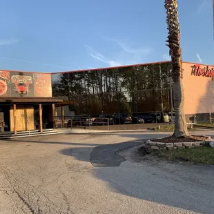 Entry off of parking lot.