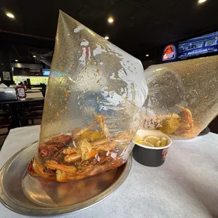 Seafood boil special with juicy crab seasoning