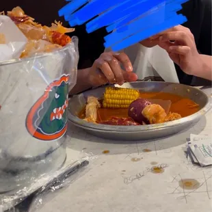 Seafood did not stand a chance