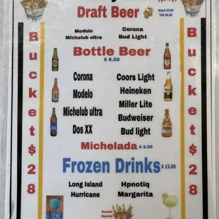 Beer menus