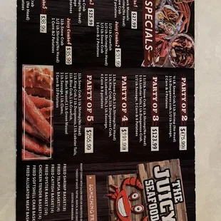 Menu side 2