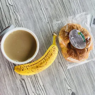 Coffee and croissant