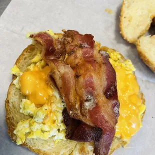 All day breakfast bacon egg and cheese