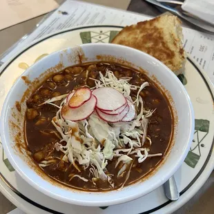 Weekend only Posole. Savory and cures what ails you.