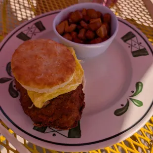 Fried Chicken Biscuit Sandwich