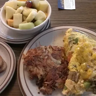 Pretty good veggie omelette!