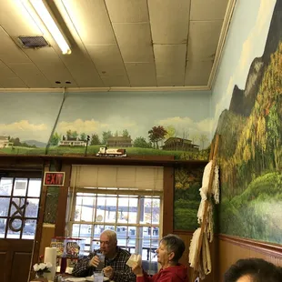 Little choo-choo that goes around the room the whole time.