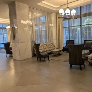 Lobby seating area