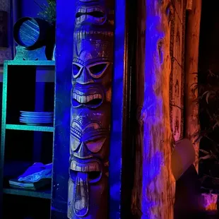 Inside decor but dark