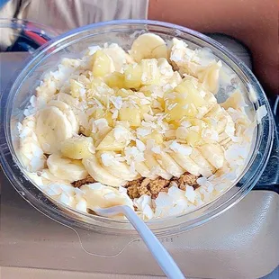 Pina Colada bowl with Honey and Coconut