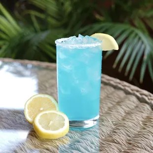 Blue Long Island - A vibrant take on the original long island, with blue curacao &amp; sprite