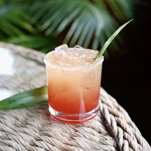Bahama Mama - A tropical blend of dark rum, coconut rum, grenadine, and fruit juice