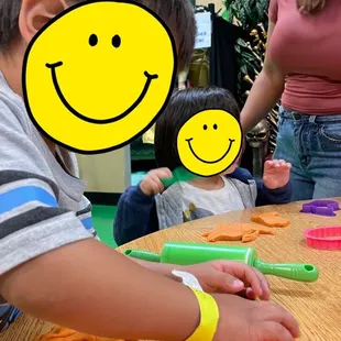 Play dough area