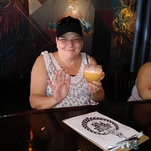 Orange sherbet mimosa