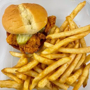 Original Chicken Sandwich with fries