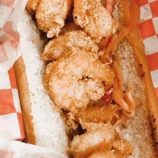 Fried Shrimp Po'boy Sandwich