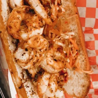 Grilled Shrimp Po'boy Sandwich