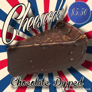 a piece of chocolate dipped ice cream