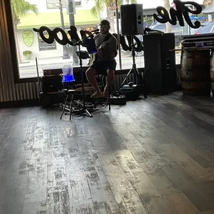 Live music by Josh Fielding