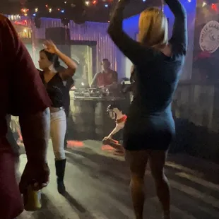 My wife dancing