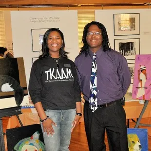 Prisca Barnes, Executive Director with Cosigner, Alonzo Snipes at the Fall Festival, October 23, 2010.