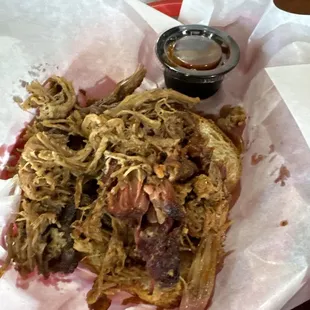 Pulled pork half lb $10