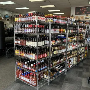 a wide selection of beer