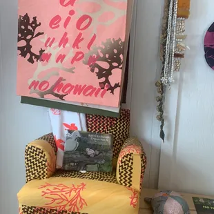 Wall decor and children's chair