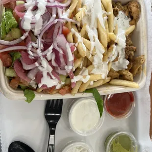 Got the Box. It's pretty good. Get a sample of all the sauces.